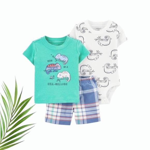 Baby Boy's Carter's Chameleon 3-Piece Set - Picture 2 of 2